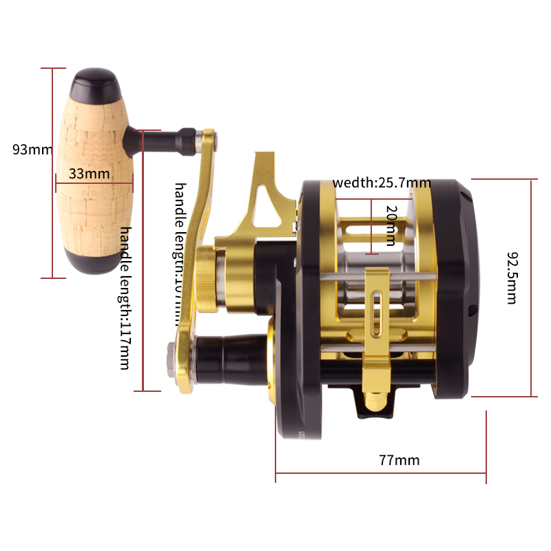 RUKE Metal Reel Slow Jigging D - đánh giá và giá Reel Drag Knob