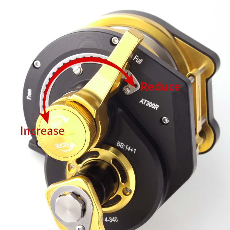 RUKE Metal Reel Slow Jigging D - đánh giá và giá Reel Drag Knob