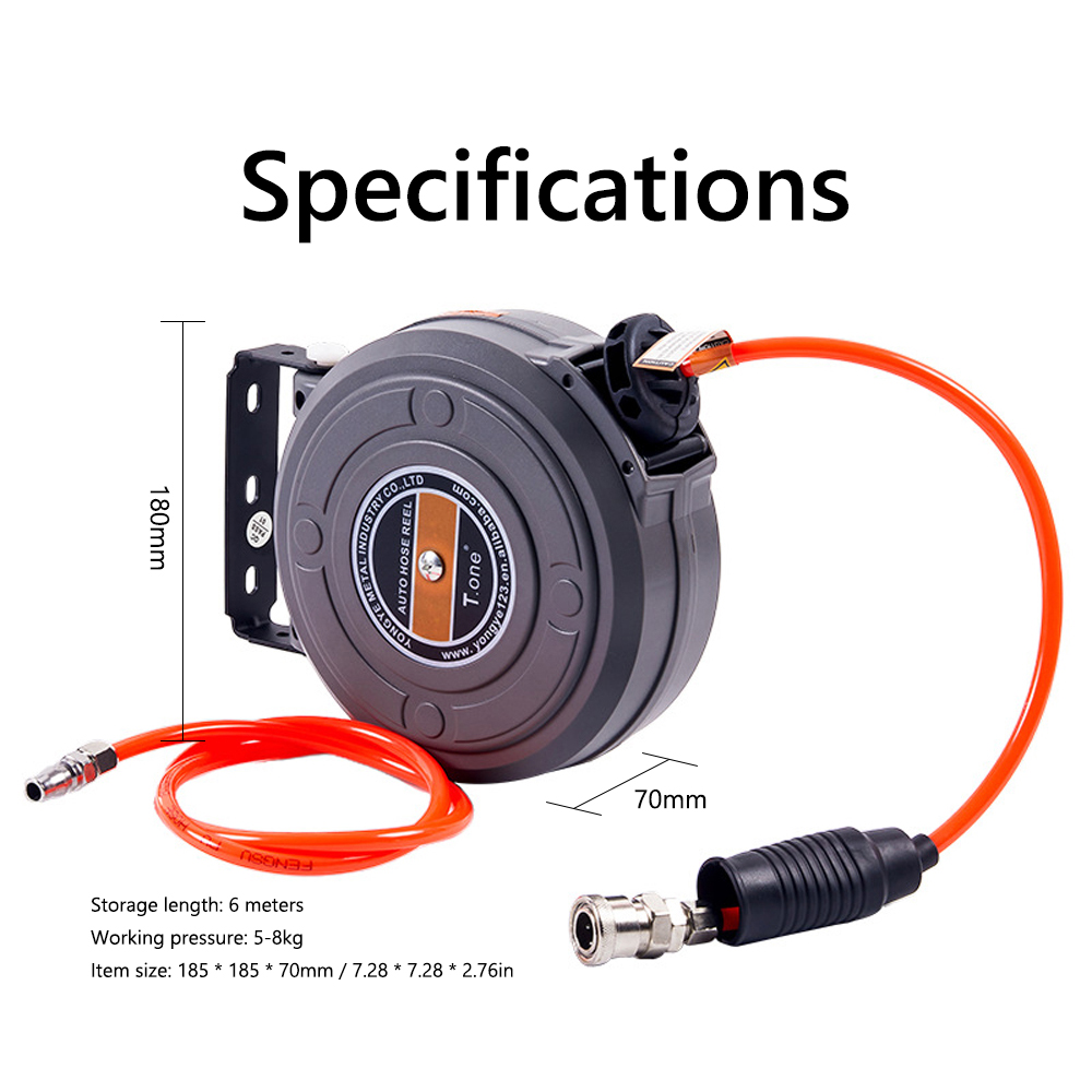 6mm Automatic Retractable Hose - đánh giá và giá Electric Reel